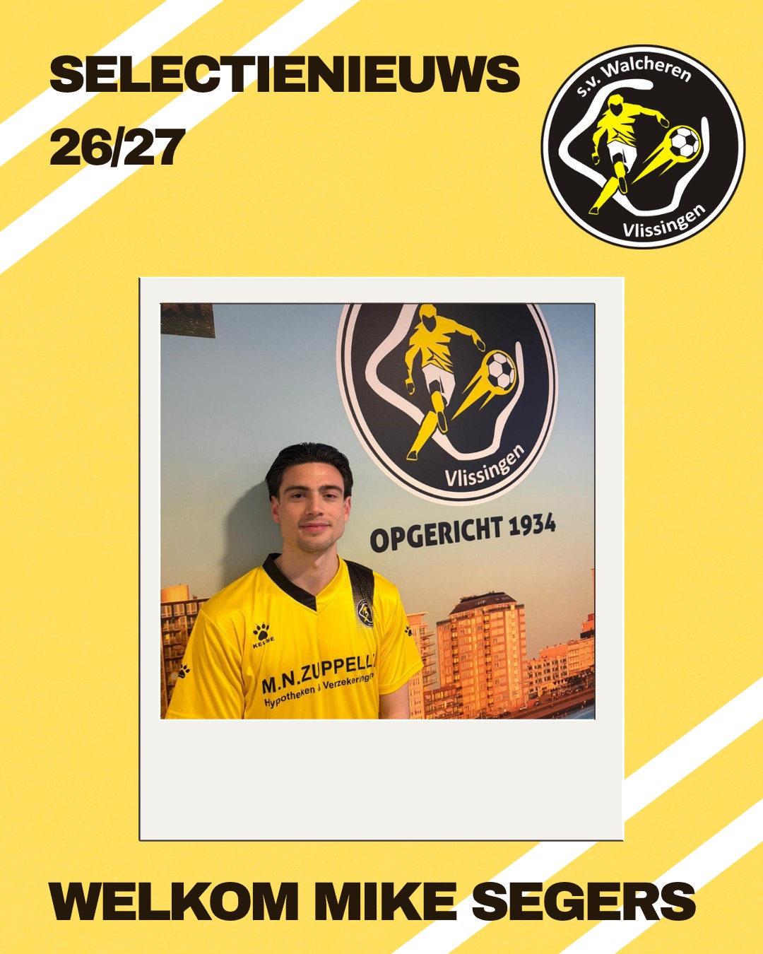 SV Walcheren versterkt zich met aanvaller Mike Segers